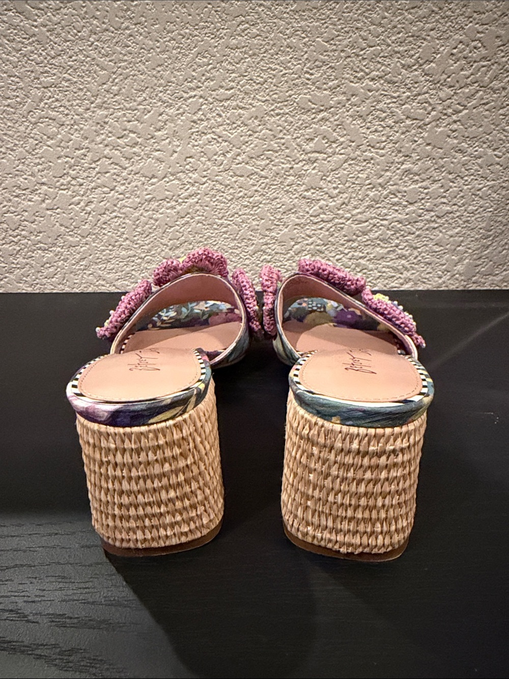 Betsey Johnson Deitrich Bright Multicolor Block Heel Mule Sandals - Picture 11 of 16
